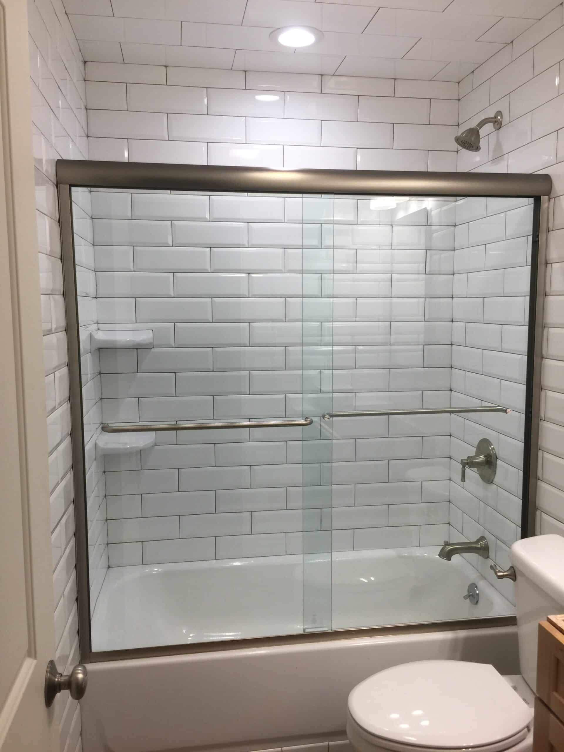 bathroom tile wall